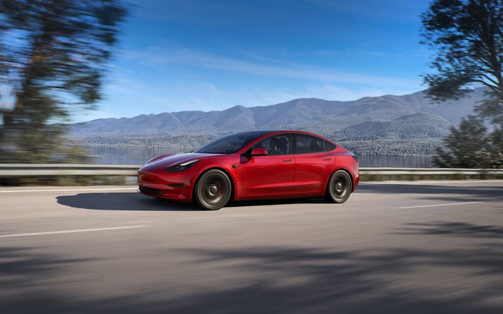 Tesla en la carretera