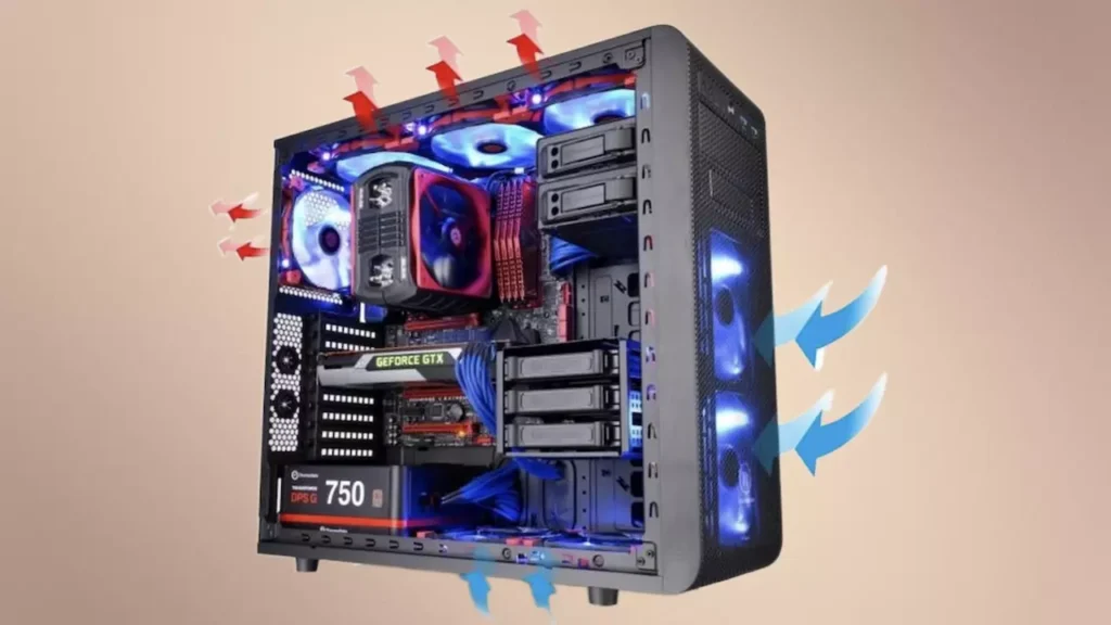 Descubre cómo maximizar el rendimiento térmico de tu PC con un diseño personalizado del flujo de aire dentro de tu caja